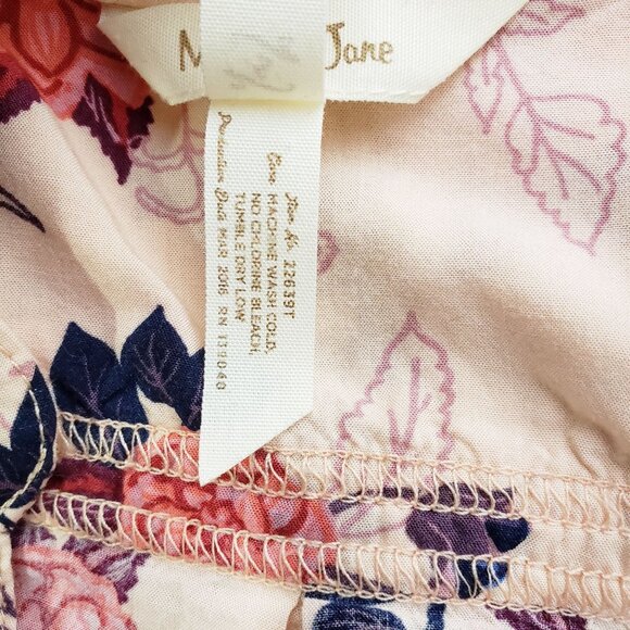 Matilda Jane Peach Floral Ruffle Livery Millie Top Size Small - Picture 6 of 11